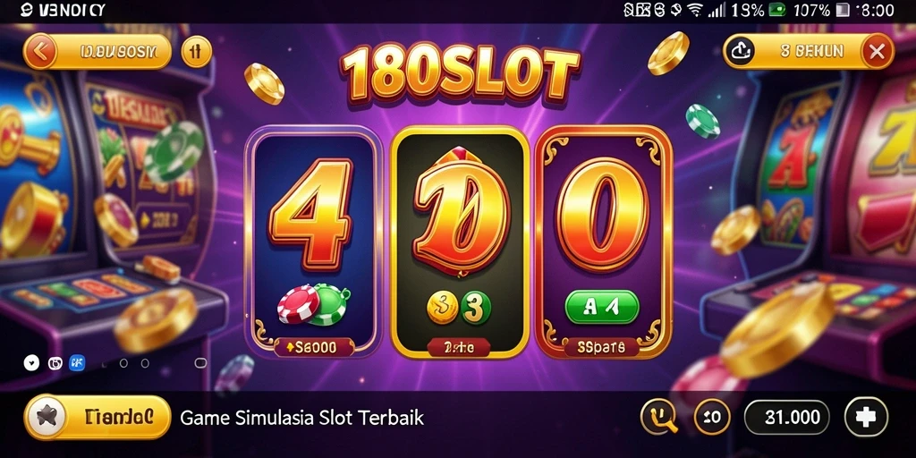 Tampilan menarik dari gameplay 180SLOT dengan mesin slot yang bervariasi.