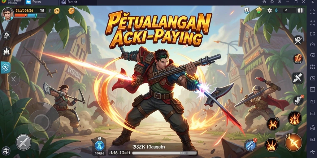 Tampilan menarik dari gameplay ARPG 33ZK yang memukau.