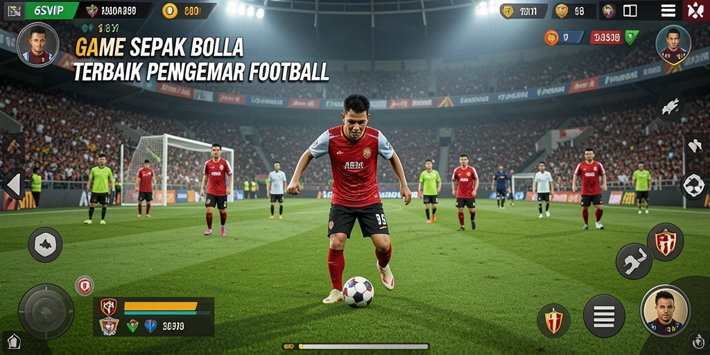 Tampilan gameplay 6SVIP yang menarik dan aksi seru dalam Football.