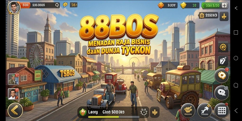 Tampilan gameplay menarik 88BOS di dunia Tycoon.