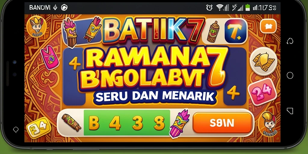 Tampilan menarik dari gameplay Bingo di BATIK77.