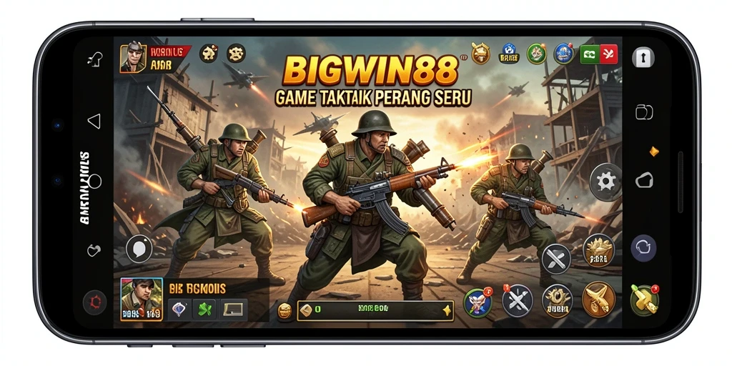 Gambaran gameplay seru di BIGWIN88 dengan aksi taktis.