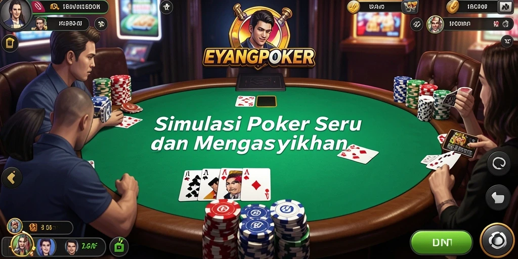 Tampilan gameplay seru dan interaktif dari EYANGPOKER.