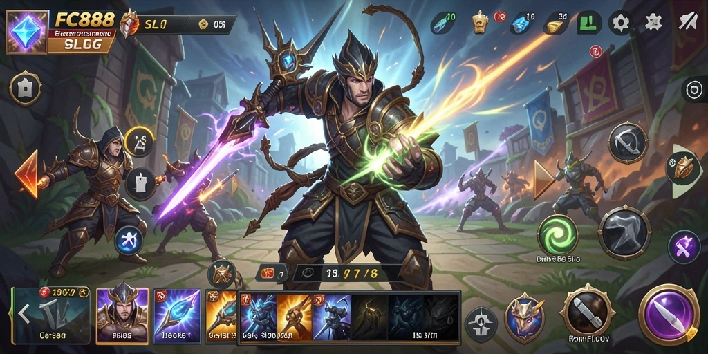 Screenshot utama FC888 menunjukkan pengalaman gameplay strategis yang mendebarkan.