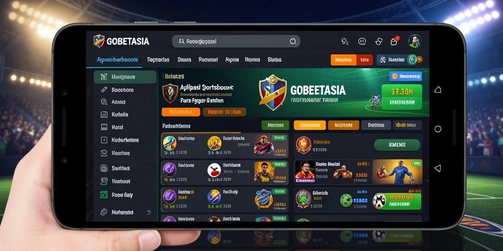 Tampilan gameplay menarik dari GOBETASIA dalam bertaruh olahraga.