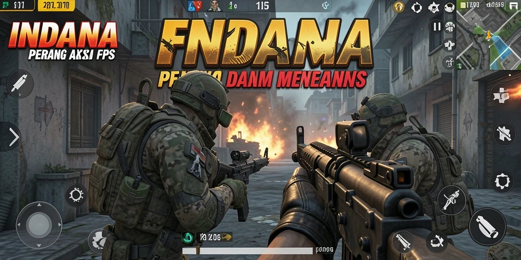 Tampilan gameplay intens dan seru di INDAAA.