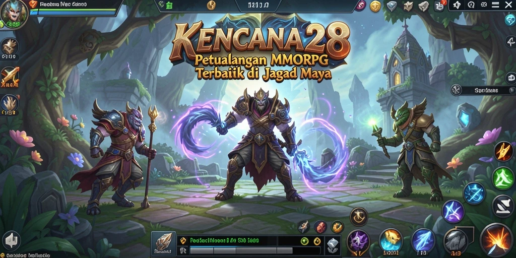 Screenshot gameplay KENCANA28 menampilkan petualangan epik dalam MMORPG.
