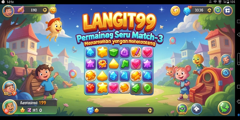 Tampilan menarik dari gameplay LANGIT99 yang seru dan menantang.