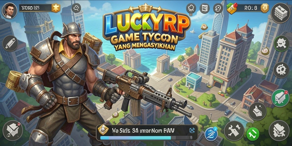 Tampilan gameplay LUCKYRP yang menarik dan penuh warna.