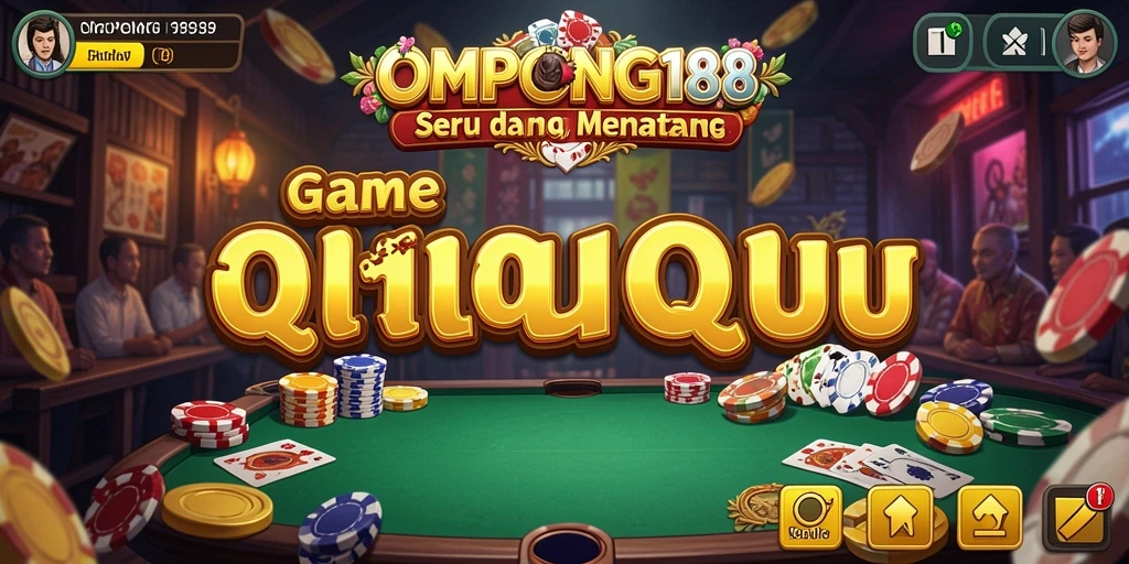 Tampilan gameplay QiuQiu yang seru di OMPONG188.