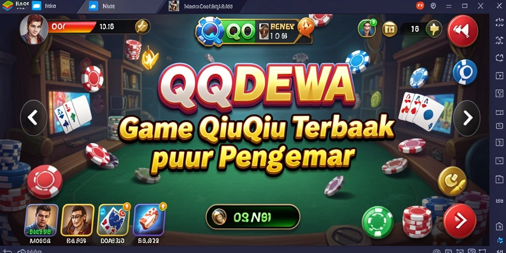 Tampilan gameplay seru dari QQDEWA yang menunjukkan kegembiraan permainan QiuQiu.