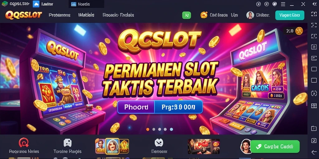 Tampilan gameplay QQSLOT yang menarik dan penuh warna.