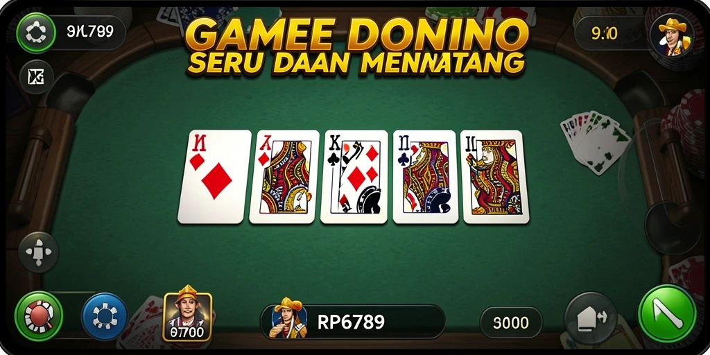 Screenshot gameplay RP6789 yang menampilkan aksi seru permainan Domino.
