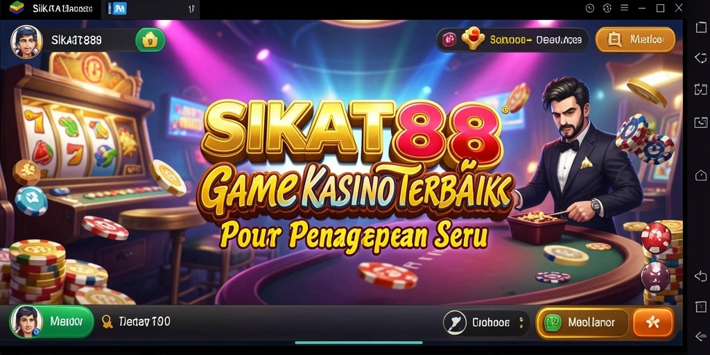 Screenshot SIKAT88 menampilkan gameplay Kasino yang menarik dan seru.
