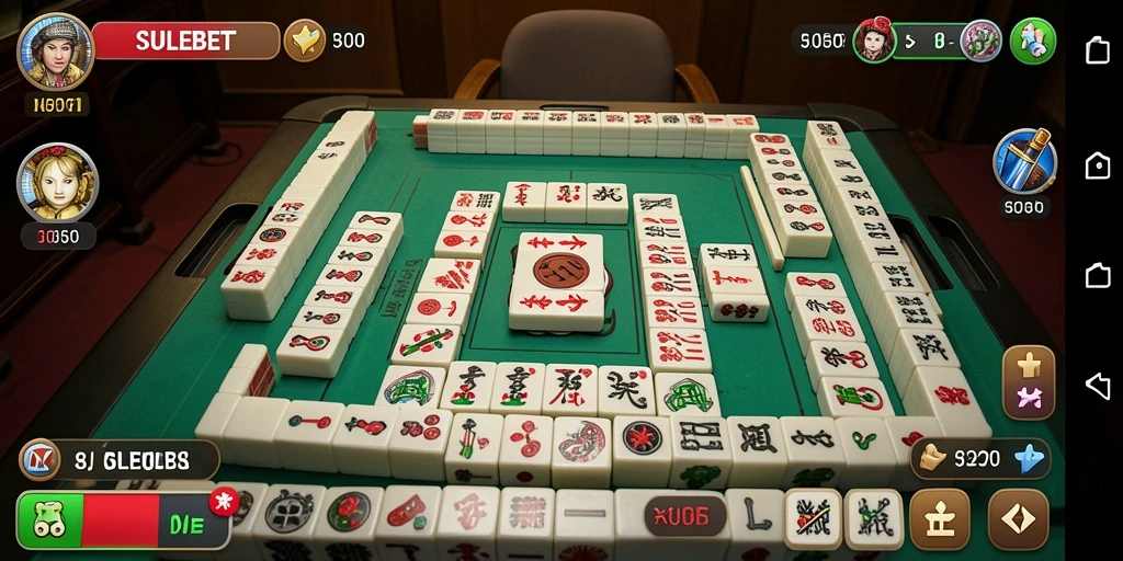 Tampilan gameplay SULEBET yang menarik dan seru dalam menampilkan Mahjong.